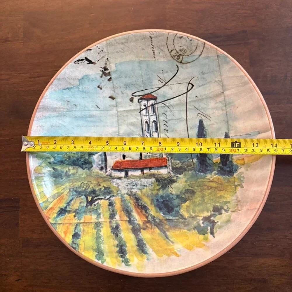 WILLIAMS SONOMA BOWL MARC LACAZE PAYSAGE 2008 Large Bowl Italy Landscape 14